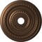 Ekena Millwork Cole PVC Ceiling Medallion (Fits Canopies up to 6"), Metallic Antique Brass, 22"OD x 3 1/2"ID x 1"P CMP22COCAB - alternate 1